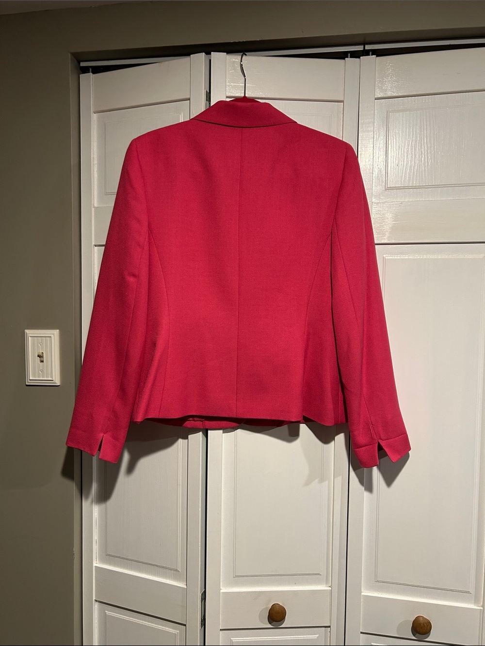 Kasper Women's Raspberry Pink Single-Button Blazer - Picture 4 of 4